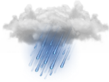 Pluie modérée intermittente