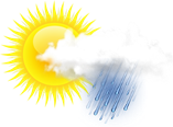 Averses de pluie locales et faibles